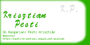 krisztian pesti business card